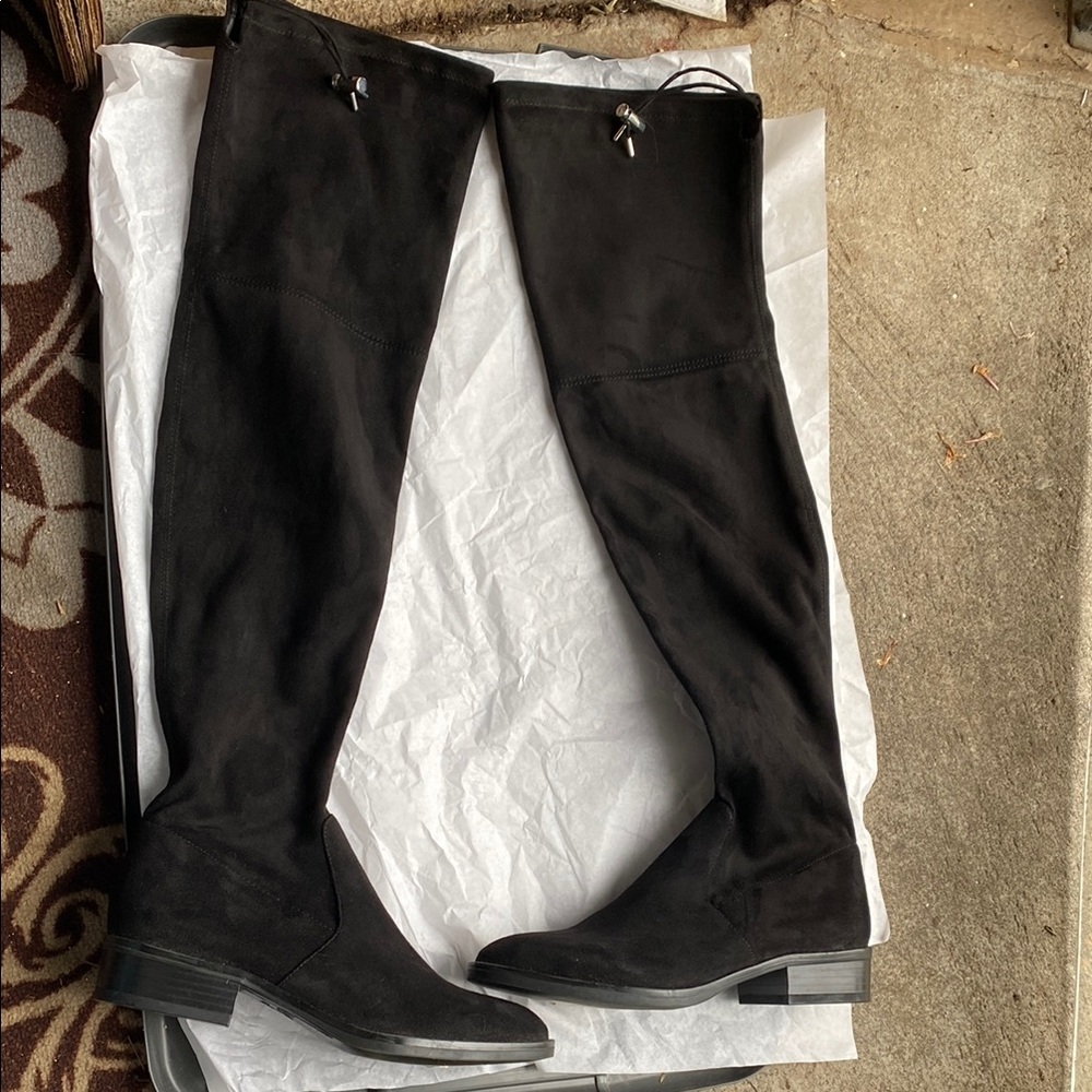 Sam Edelman Suede Black Over-the-Knee Boots size 6
